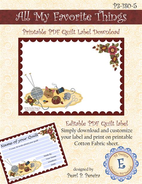 Free Quilt Labels Printable